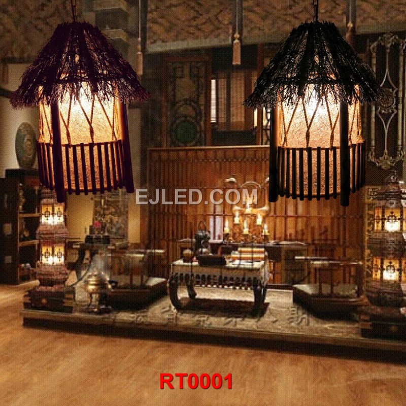 Outdoor Rattan Lamp Makes Garden More Romantic