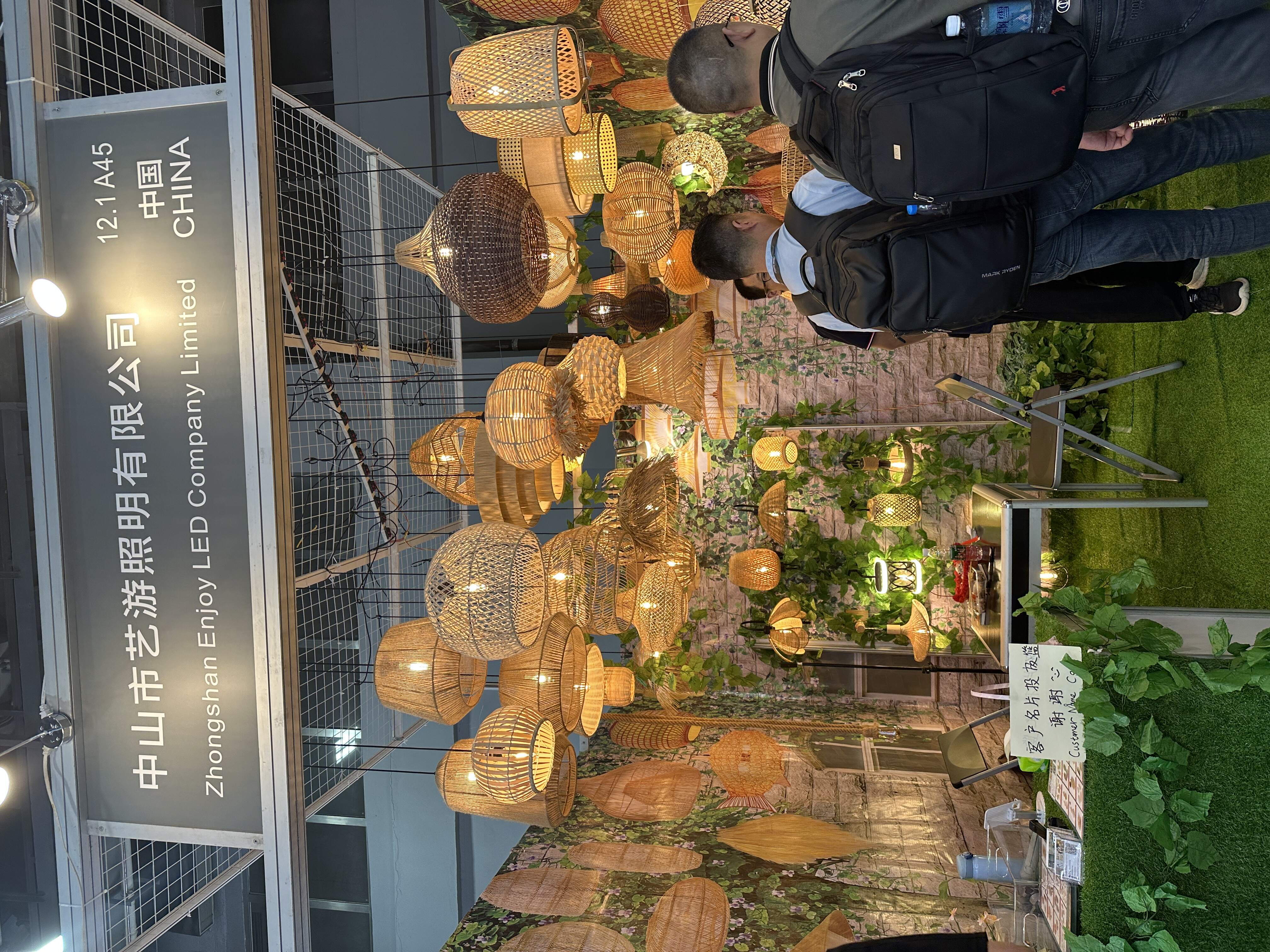 EnjoyLED hand-woven bamboo & rattan workshop