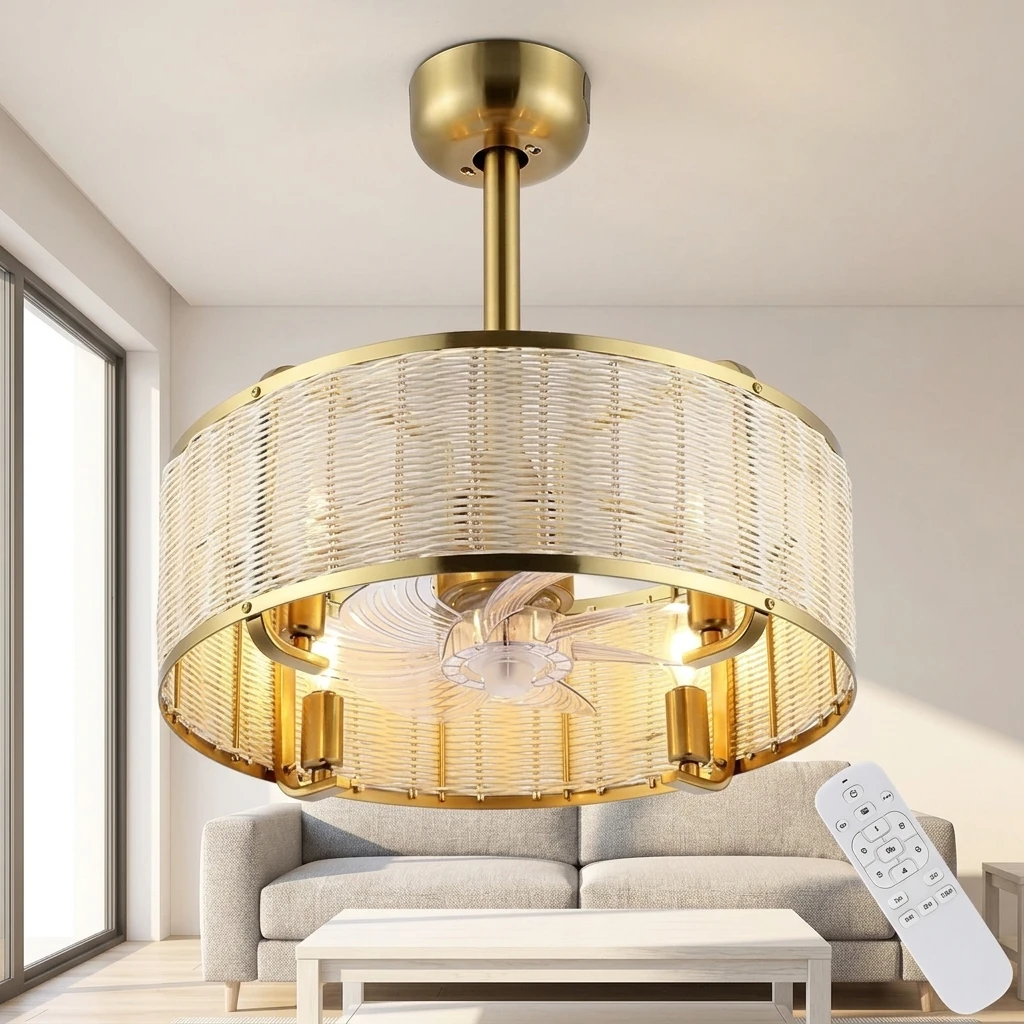 In spaces where both effective air movement and broad lighting are needed, the FN0002 fan light is an ideal choice. This wide, low-profile fixture features a white housing with a subtle metallic trim and a clear central diffuser, offering a distinct aesthetic. - view 6