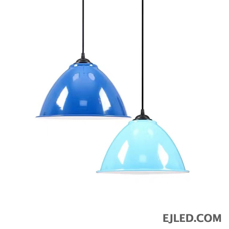 This barn pendant light, model MK0004, features a broad, shallow steel dome shade with a distinctive wavy rim. Its matte white finish covers both exterior and interior, suspended by a white cable and canopy. - view 4