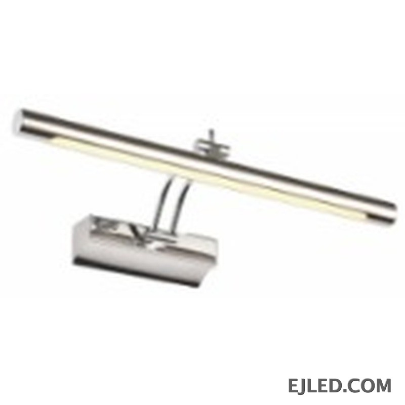 La lámpara de espejo ML0010 presenta una solución de iluminación horizontal de perfil bajo, ideal para baños, vestidores o para acentuar obras de arte. Su acabado cromado y su forma lineal proporcionan una fuente de luz discreta pero efectiva. - view 2
