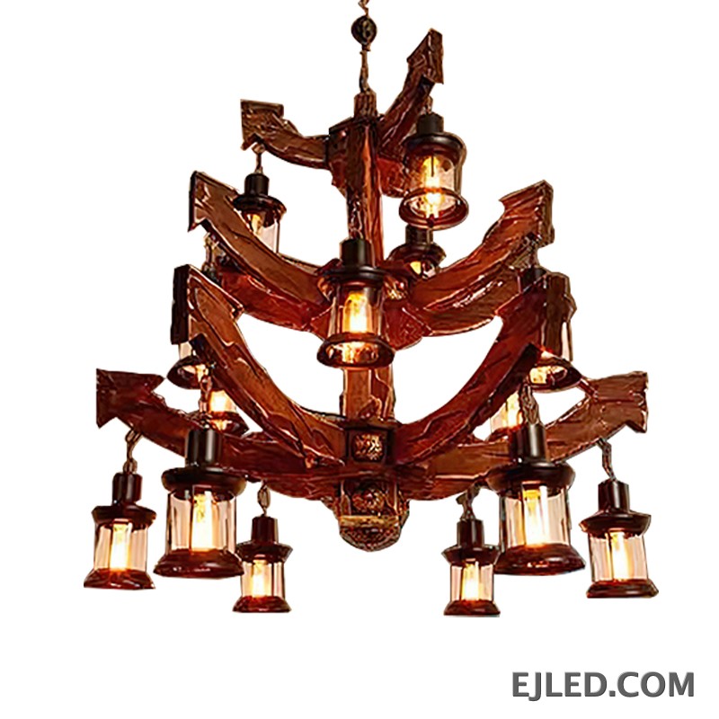 For dining areas or above kitchen islands, the WD0001 wooden cylindrical pendant lamp provides focused illumination. Its natural wood finish and open base direct light downwards, complementing various interior designs.