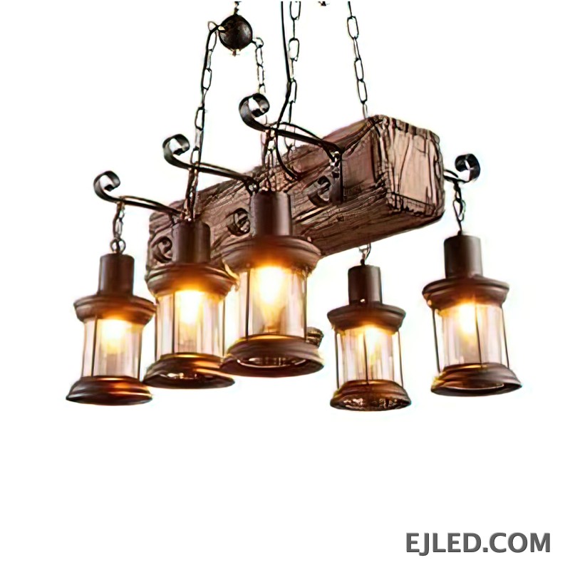 Crafted from natural wood, the WD0005 features two cylindrical pendant lamps suspended together, providing focused downward illumination. Its multi-lamp design suits longer counters or tables, offering a balanced light distribution.