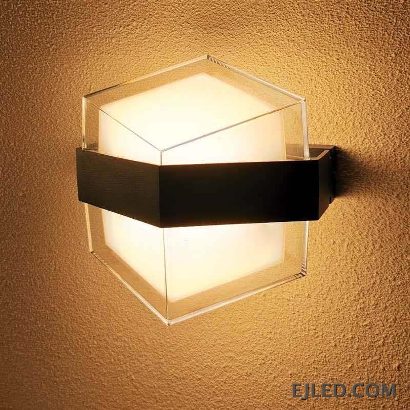 This white plastic wall light, the WL0006, directs light upwards and downwards to create distinct ambient and architectural effects. Its open top and bottom design is suitable for standard E27 or similar base bulbs, offering versatility. - view 5