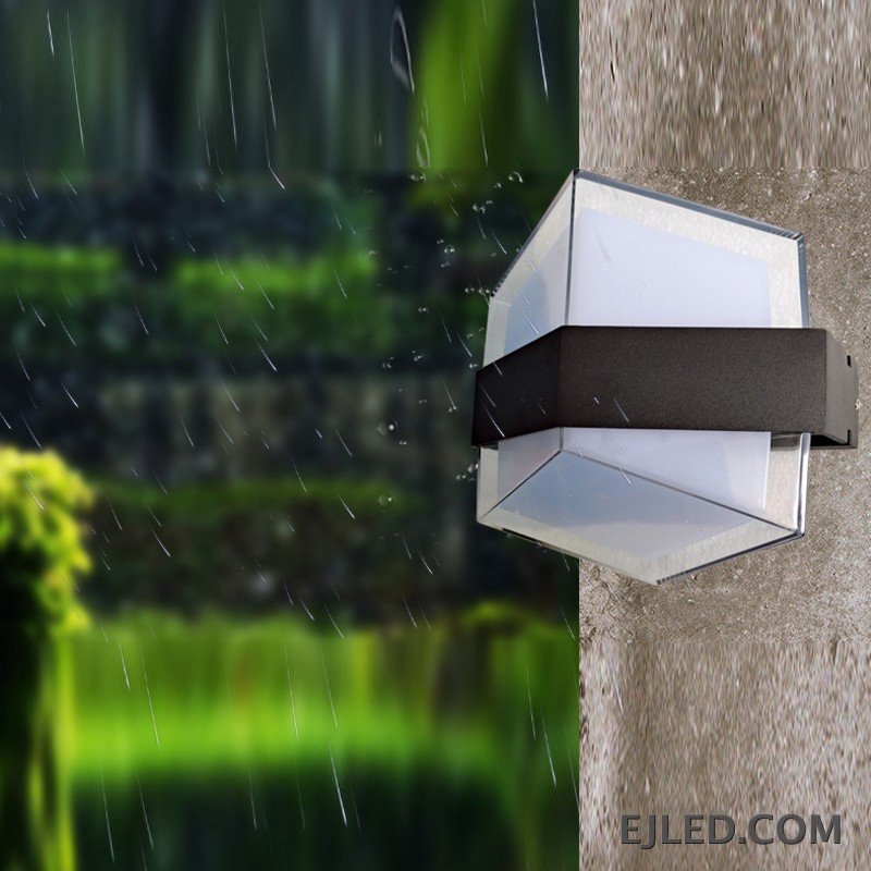 This white plastic wall light, the WL0006, directs light upwards and downwards to create distinct ambient and architectural effects. Its open top and bottom design is suitable for standard E27 or similar base bulbs, offering versatility. - view 6