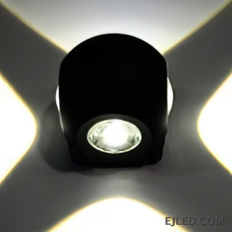 Este foco empotrado de pared de plástico negro ofrece iluminación direccional ajustable desde una única fuente integrada. Su diseño compacto y discreto es adecuado para iluminación focalizada en diversas aplicaciones de proyecto. - view 2