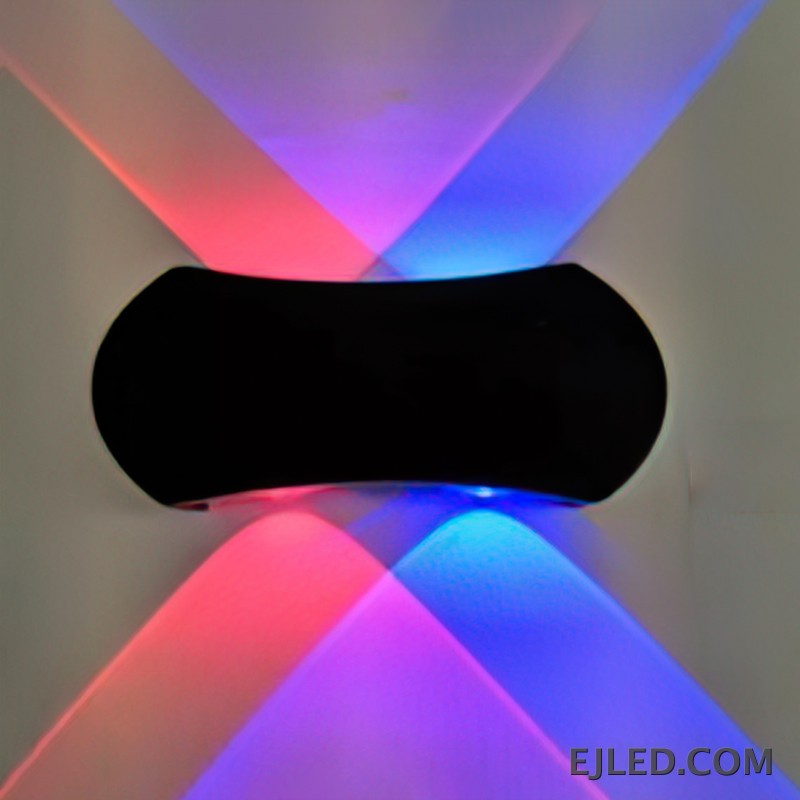 Plastic construction defines the WL0050, a rectangular black wall light designed for focused up-and-down illumination. It provides a distinct light pattern, suitable for architectural emphasis or accent lighting in various settings.