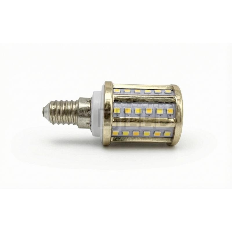 This compact SMD LED bulb features a milky finish and rows of surface-mounted chips arranged in a cylindrical glass body with a metal base. Model Y35-SMD.